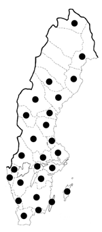 Utbredning i Sverige